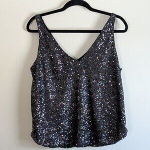 NWT LOFT sequined tank/cami size medium